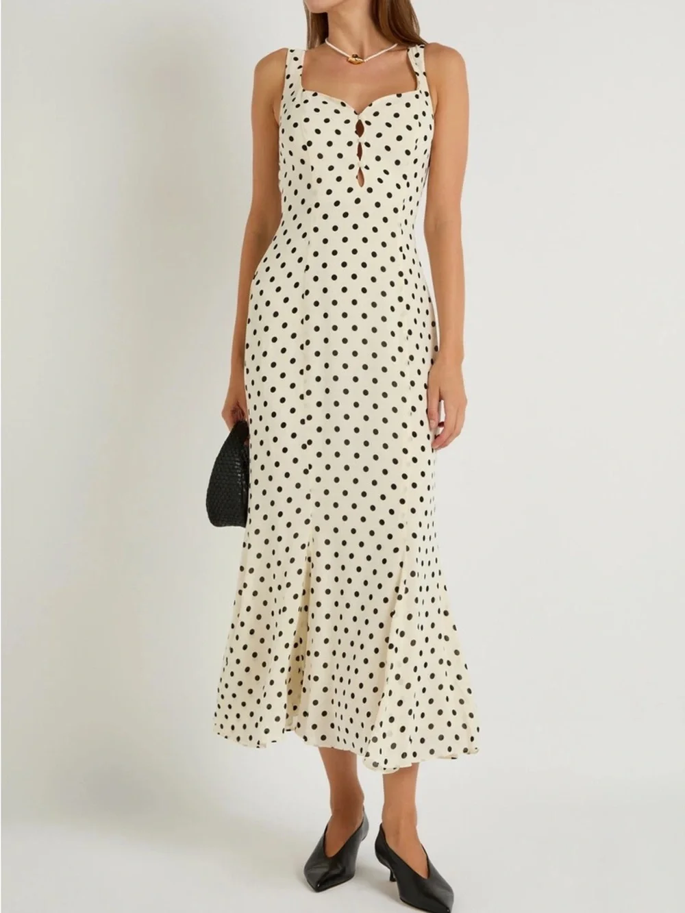 Reformation Laine Polka Dot Dress - Picture 1 of 4